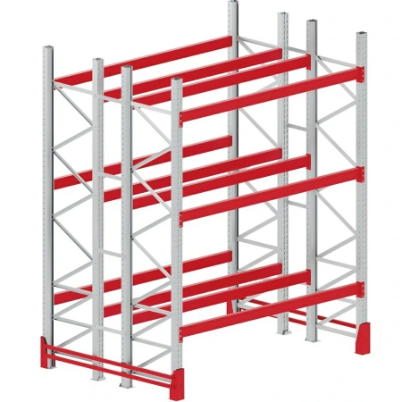 Стеллаж паллетный ДП (80-20) 3000х1050х2700 мм, 3 яруса от компании Абсолют
